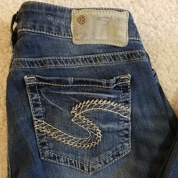 Silver Jeans Tuesday Low Capri Sz 27 - Picture 2 of 9